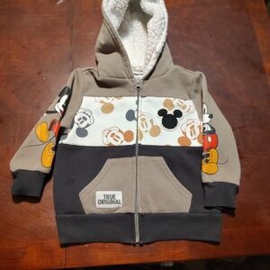 Kids Mickey Mouse Hoodie - Brown and Black